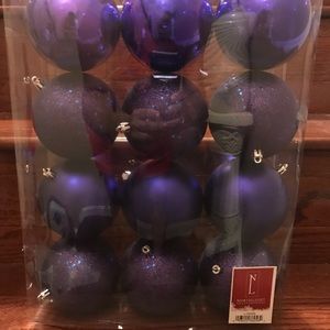 12ct Shatterproof 4-Finish Xmas Ball Ornaments 4"